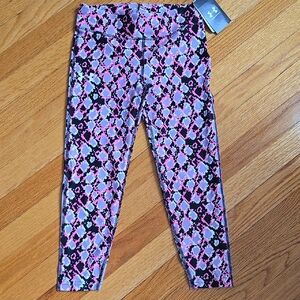 Under Armour Pink and Black Leggings Vibrant Pattern